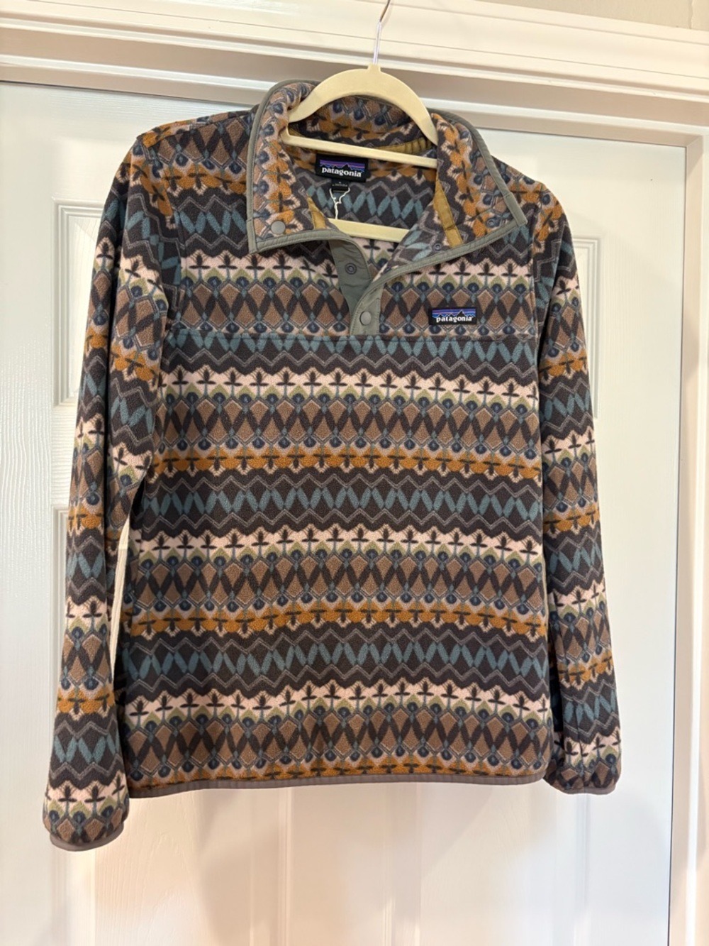 Patagonia Micro D Snap T Fleece Women’s Aztec Geometric Pullover Size Small - Picture 3 of 6